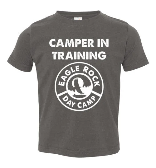 camping first aid accessories-Eagle Rock Camper in Training Toddler T-Shirt