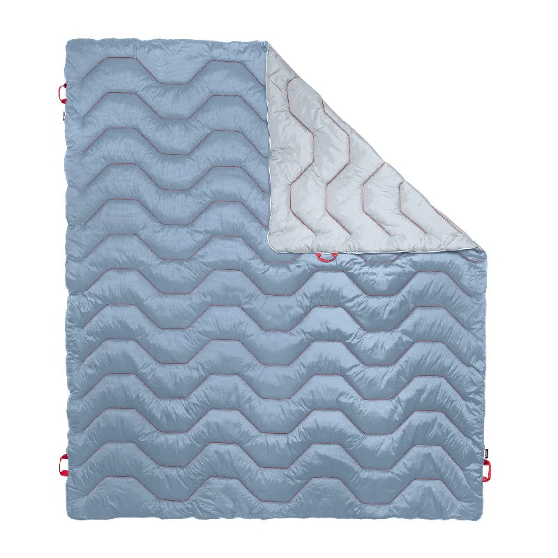 camping table accessories-Ice Blue Adventure Blanket