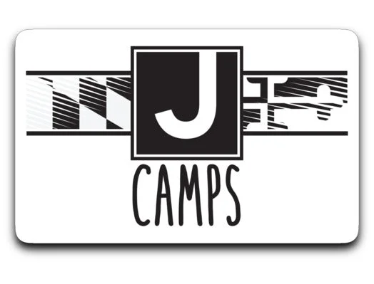 camping food storage container accessories-J Camps Baltimore Flag Logo Decal Sticker