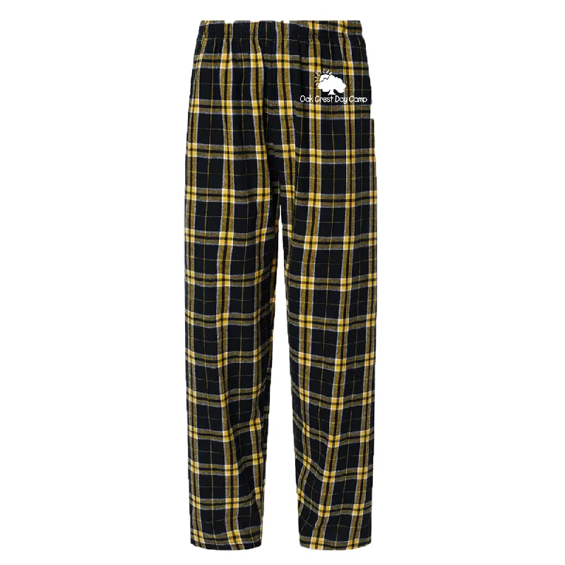 camping hydration system accessories-Oak Crest Flannel Unisex Pajama Pants