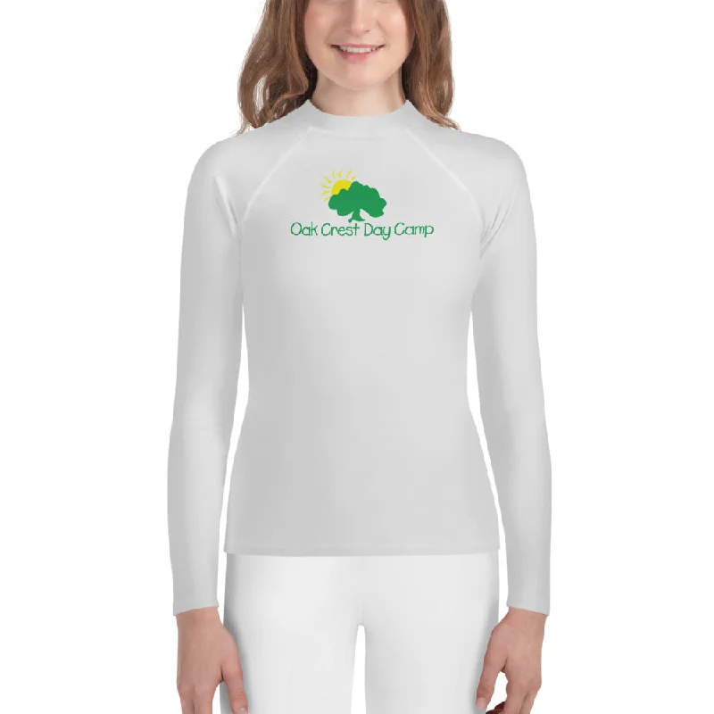 camping outdoor frying pan accessories-Oak Crest Long Sleeve Rash Guard - Youth