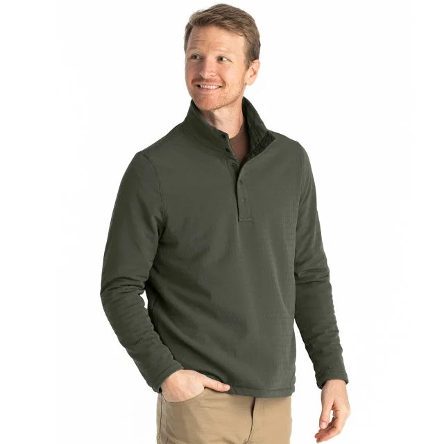 outdoor gear for extreme climates -Men's Gridback Fleece Snap Pullover