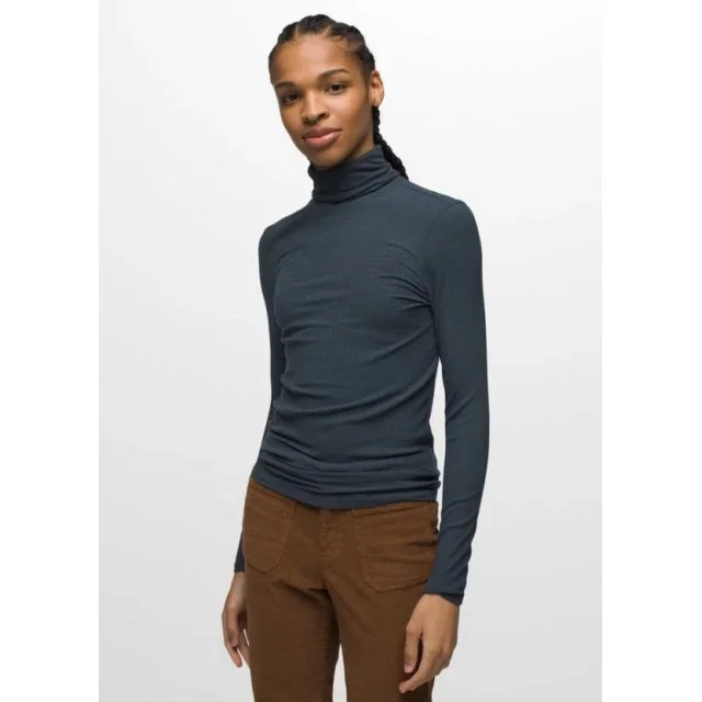 trekking jacket for moderate weather -Women's Foundation Rib Turtleneck