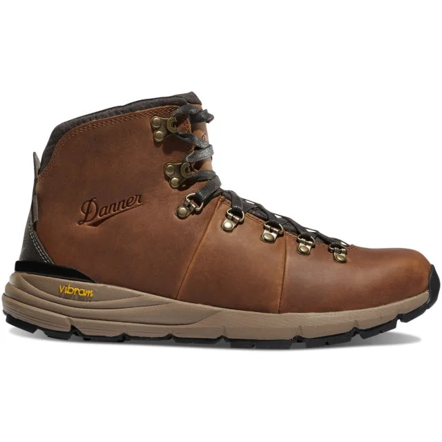 trekking boots with protective toe cap -Men's Mountain 600 4.5" Rich Brown