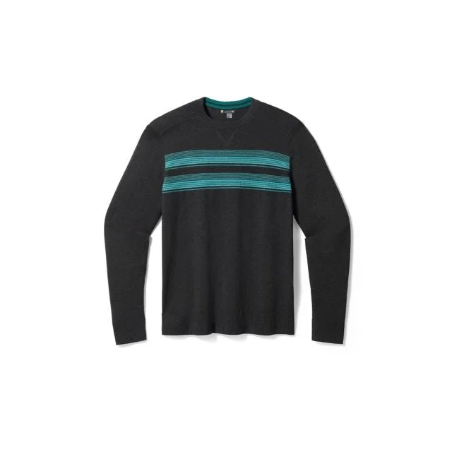 lightweight trekking gear for minimalists -Men's Sparwood Stripe Crew Sweater