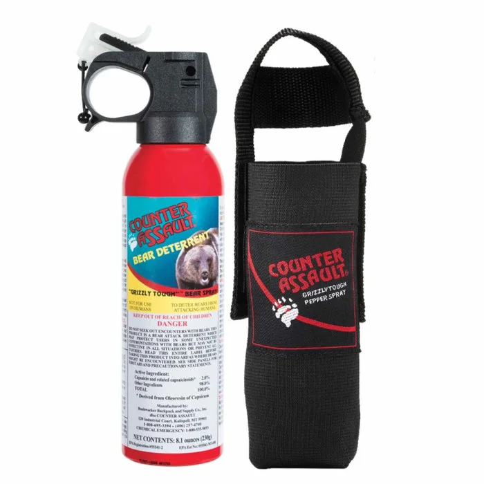 camping cookware with storage bags -Bear Spray With Holster 32FT 8.1oz