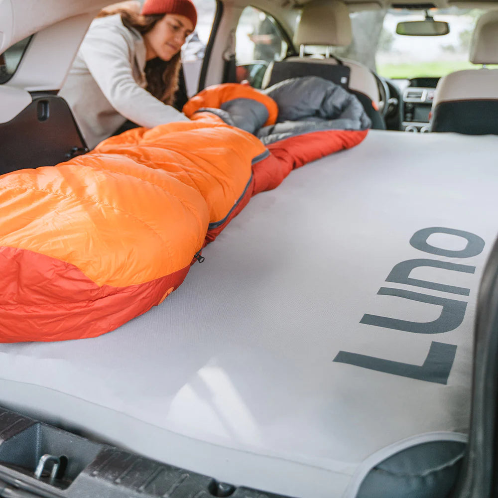 lightweight camping blanket for warmth -Luno Car Mattress Sheet