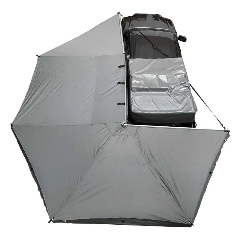 camping rain jacket with packable design -Overland Vehicle Systems HD Nomadic 270 Degree Awning